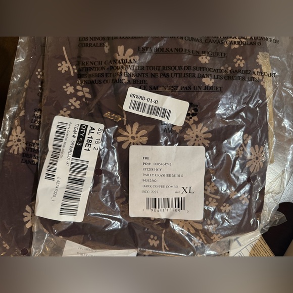 🎉LAST PIECE🎉Free People Party Crasher Midi Slip in Dark Coffee Combo - Picture 9 of 9